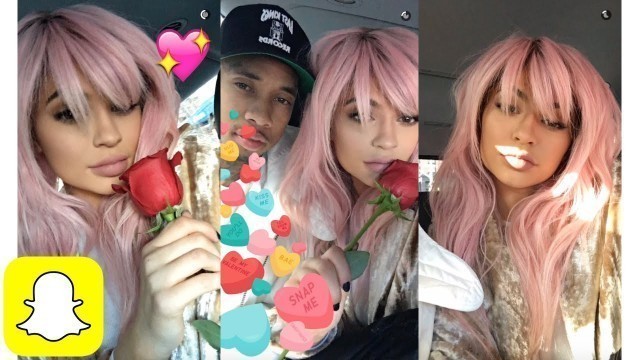 'Kylie Jenner w/ Tyga Valentine\'s Day on Snapchat | Kylie Snaps'