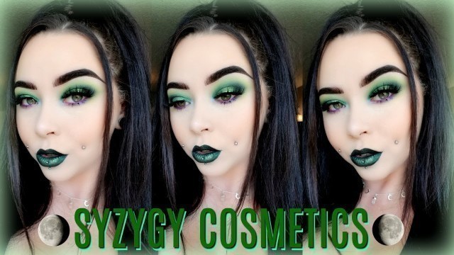 'Green Duo-Chrome/Monochromatic Makeup Tutorial Using SYZYGY Cosmetics'