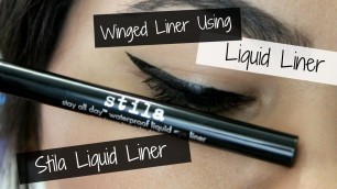 'Stila Liquid Liner | How To: Winged Liner'