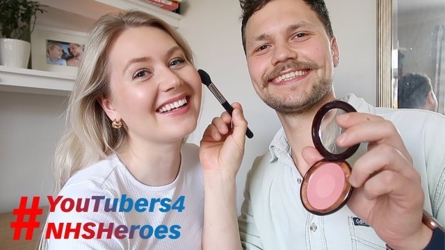 'My Boyfriend Does My Makeup | #YouTubersForNHSHeroes | Meg Says'