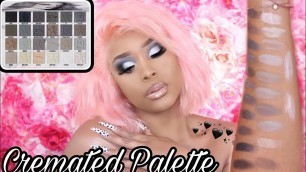 'JEFFREE STAR COSMETICS CREMATED PALETTE REVIEW SWATCHES AND TUTORIAL'
