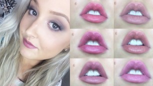 'Napoleon Perdis Mattetastic Lip Swatches'