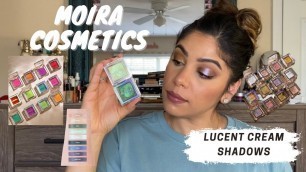 'Cream Shadows from Moira Cosmetics! Supershock Shadow DUPES??'