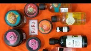 'The body shop great discount haul, Big sale is on, best skin care products for summers n winters'