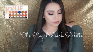 'KYLIE COSMETICS THE ROYAL PEACH PALETTE | FIRST MAKEUP TUTORIAL | ABIGAL DURAN'