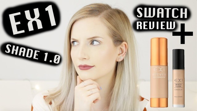 'EX1 INVISIWEAR FOUNDATION AND DELETE FLUIDE CONCEALER| SWATCH, TEST + REVIEW| SHADE 1.0| Pale Thing'