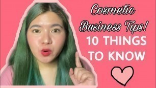 '10 Things To Know Before Starting A Cosmetic Business (MINI GIVEAWAY!) | Meg Marcelo'