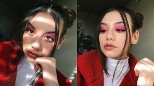 'VALENTINES INSPIRED PINK MAKEUP KYLIE COSMETICS VALENTINES PALLET 2019!'