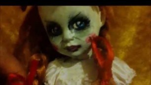 'living dead dolls review: Annabelle doll (the conjuring) CUSTOM'