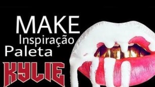 'Make com Paleta Kylie Cosmetics'