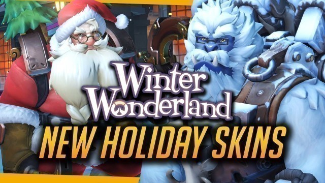 'Overwatch | ALL CHRISTMAS COSMETICS - New Skins, Emotes, Intros [Winter Wonderland]'