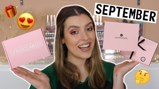 'September GLOSSYBOX & ROCCABOX Unboxing!! | Makeup With Meg'