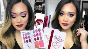 'Bright Pink & Magenta Valentine\'s Day Makeup Tutorial | Kylie\'s Diary Palette'