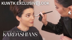 'Watch Kylie Jenner Expertly Do Kendall\'s Makeup | KUWTK Exclusive Look | E!'