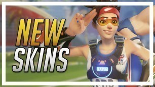 'Overwatch - All the New Cosmetics / Skins - Emotes - Voice Lines - Player Icons'