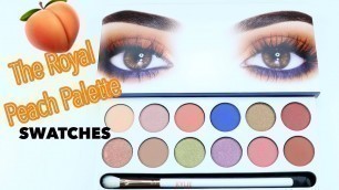 'NEW Kylie Cosmetics The Royal Peach Palette | SWATCHES'