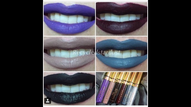 'LaSplash Cosmetics Femme Fatale Lip Couture Review Swatches'