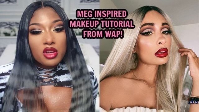 'MEG THEE STALLION \"WAP\" MAKEUP TUTORIAL'