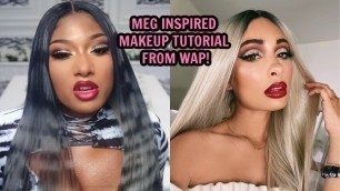 'MEG THEE STALLION \"WAP\" MAKEUP TUTORIAL'