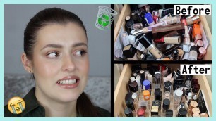 'FOUNDATION DECLUTTER! Swatches, Collection, Organisation | Makeup with Meg'