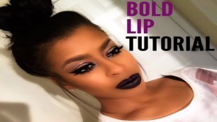 'Bold Lip Tutorial - Feat. Sigma Beauty Eyeshadows'