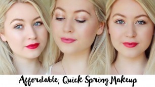 'Drugstore 5-Minute Spring Makeup with 3 Lip Options | Meg Says'