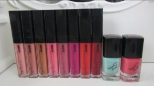 'Tanya Burr Lipgloss and Nail polish Update with Live Lip Swatches'