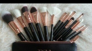 'Zoeva Rose Gold 15 Piece Brush Set || Amazon Brushes || Affordable Makeup Brushes ❤'