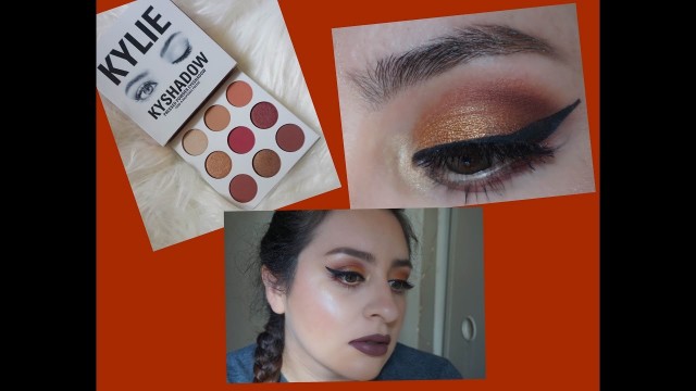 'kylie cosmetics burgundy palette fall tutorial'