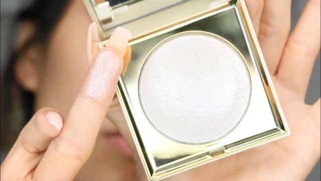 'Stila Cosmetics Heavens Hue Highlighter OPULENCE Quick Review Swatch + Close Up Glass Skin Tutorial'