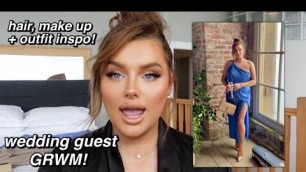 'GRWM: wedding guest edition!! (hair, make up, outfit!) | rach leary'