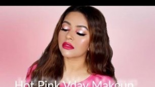 'HOT PINK VALENTINES DAY MAKEUP 2019 | FESTIVE VDAY GRWM | KYLIE JENNER INSPIRED'