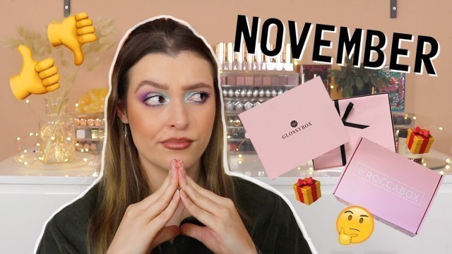 'November GLOSSYBOX & ROCCABOX Unboxing!! | Makeup With Meg'