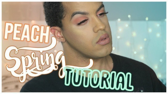 'Peach Spring Makeup Look Using The Royal Peach Palette'