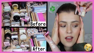 'HIGHLIGHTER DECLUTTER! Swatches, Collection, Organisation | Makeup with Meg'