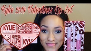 '2019 Lip Set Try On-Featuring Kylie Cosmetics Valentines Collection! |The Love Set| Medium Skin Tone'