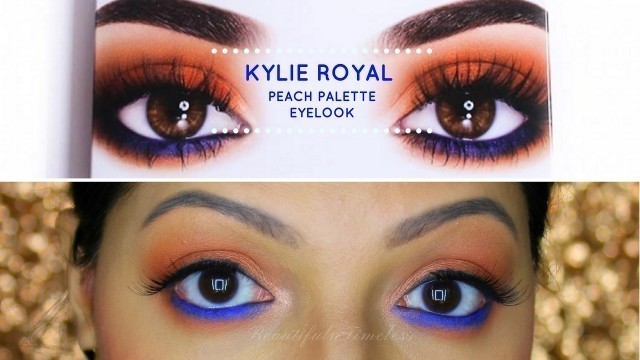 'Kylie Royal Peach Palette/Monochromatic Peach makeup'