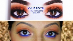 'Kylie Royal Peach Palette/Monochromatic Peach makeup'
