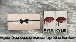 'Kylie Cosmetics Velvet Lip Kits - Swatches and Review + Giveaway!'