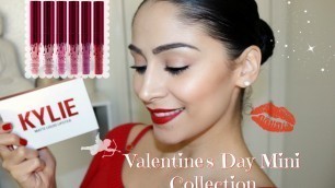 'Kylie Cosmetics Valentine\'s Day Collection Mini Lip Kit Review'
