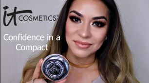 'IT Cosmetics Confidence in a Compact Foundation Review, Demo & Wear Test | Oily-Combination Skin'