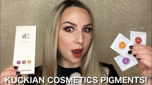 'KUCKIAN COSMETICS PIGMENTS! Indepth First Impression/ Review | Kristy J'