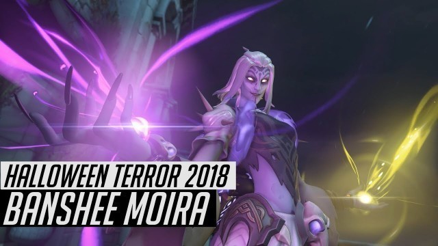 'Overwatch | Banshee Moira Skin Spotlight | All Cosmetics & Gameplay'