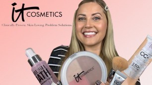 'FULL FACE USING ONLY IT COSMETICS! Full Coverage Foundation for the Driest of Skin!'