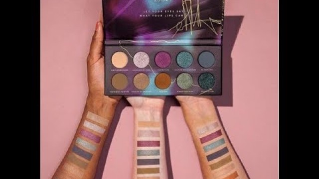 'SWATCHES ZOEVA COSMETICS ELECTRIC EYES EYESHADOW PALETTE'