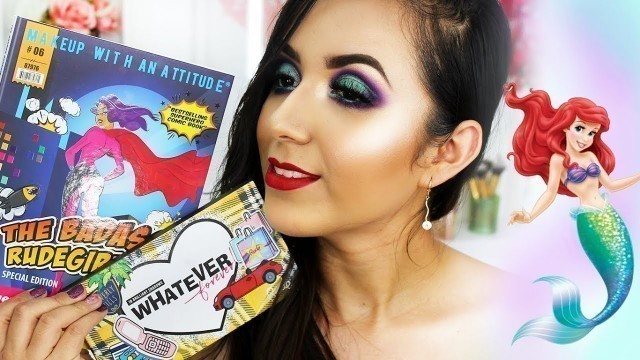 'Maquillaje inspirado en la Sirenita!! |  Rude Cosmetics Full Color'