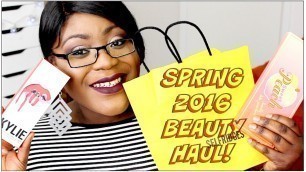 'MEGA SPRING 2016 BEAUTY HAUL! MAC, KYLIE, TOO FACED, TARTE & MORE!'