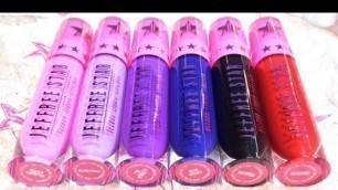 'Jeffree Star Cosmetics Velour Liquid Lipstick Review with Swatches'