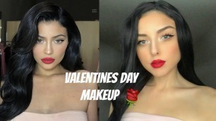 'Drugstore Valentines Day Makeup | Kylie Jenner Inspired'