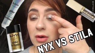 'NYX VS. STILA | GLITTER EYESHADOW | FIRST IMPRESSIONS'